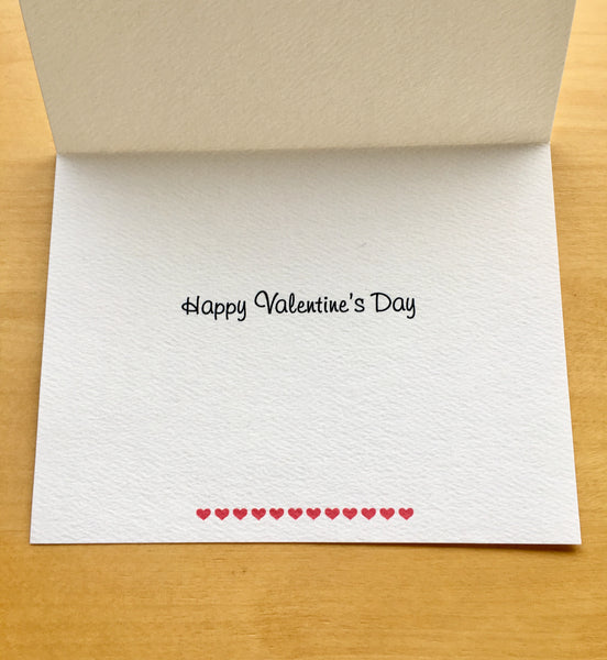 Dachshund Bee Valentine's Day Card Bee Mine - Message Inside (Set of 10)